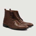 Duster Brogues Derby Коричневый Кожаные ботинки для Мужчин