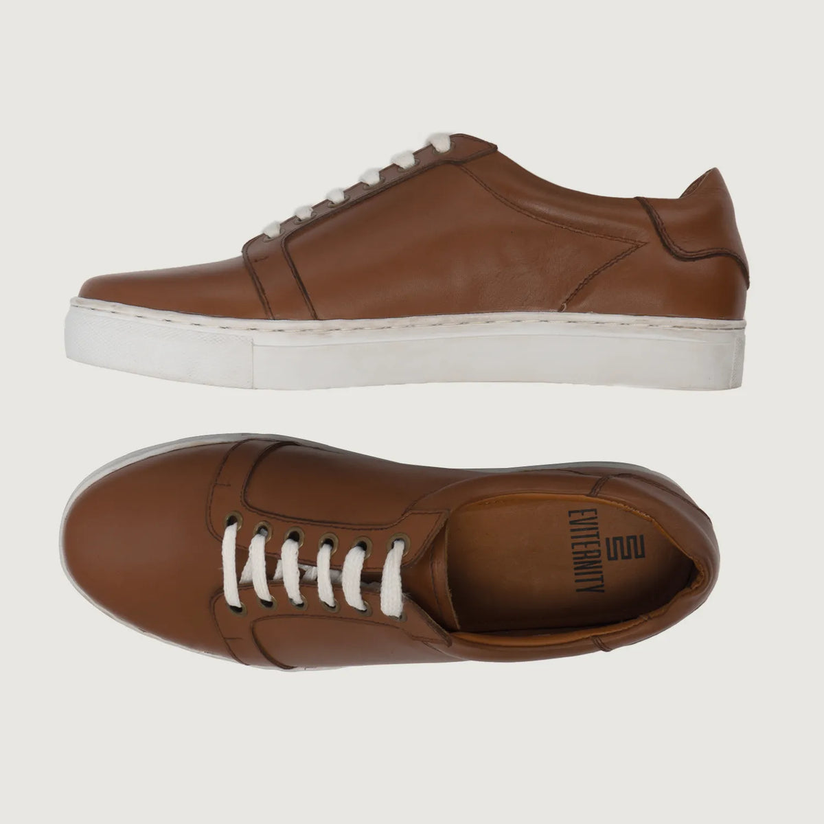 High-Traction Rubber Outsole & Lug Tread Pattern on Carter Runn Рыжий Кожаные кеды для Мужчин For Men