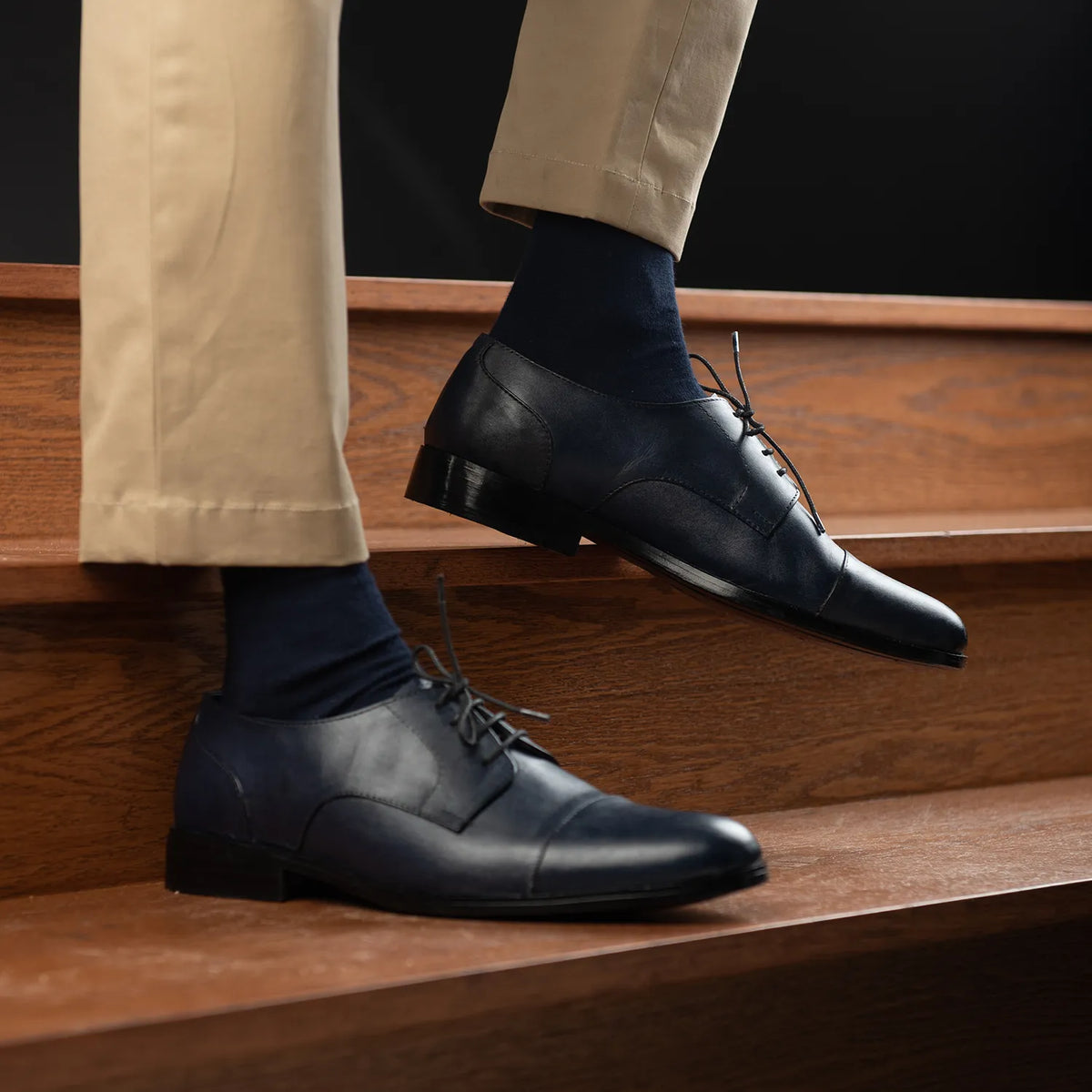 Orlaven Attorney Derby Midnight Синий Кожаная обувь для Мужчин footwear image 9