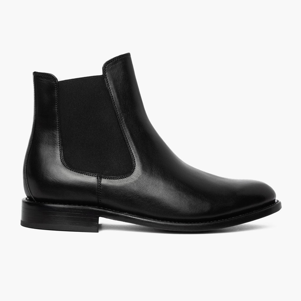 Black Full-Grain leather Boots - Рантовая конструкция Goodyear Welt и носок обуви