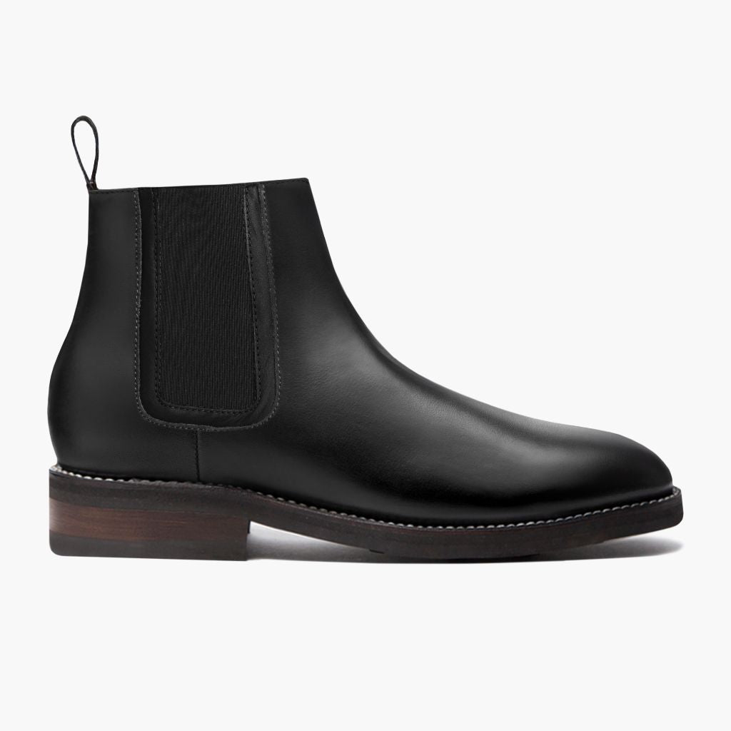 Black Full-Grain leather Boots - Рантовая конструкция Goodyear Welt и носок обуви