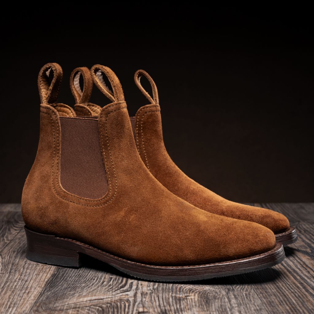 Journeyman Snuff Reverse Кожаные ботинки для Мужчин in Classic Full-Grain Leather - Вид сбоку | Купить в официальном онлайн-магазине