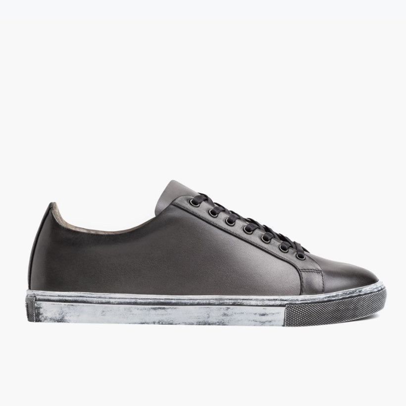 Premier Low Top Distressed Grey Leather Sneakers мужская