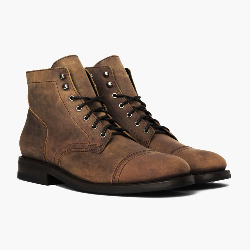 Captain Burnt Copper Leather Boots мужская