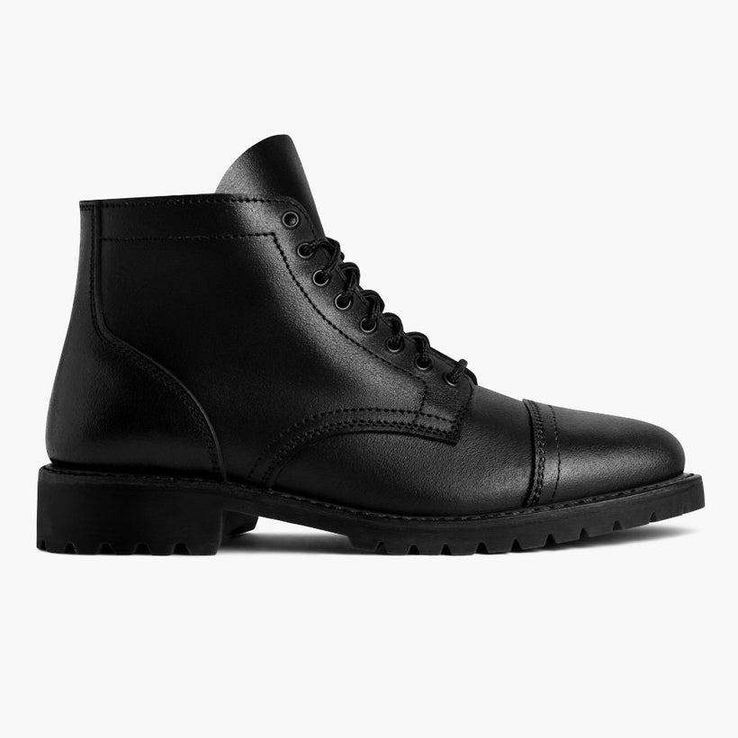 Vanguard Черный Waxed Roughout Кожаные ботинки для Мужчин