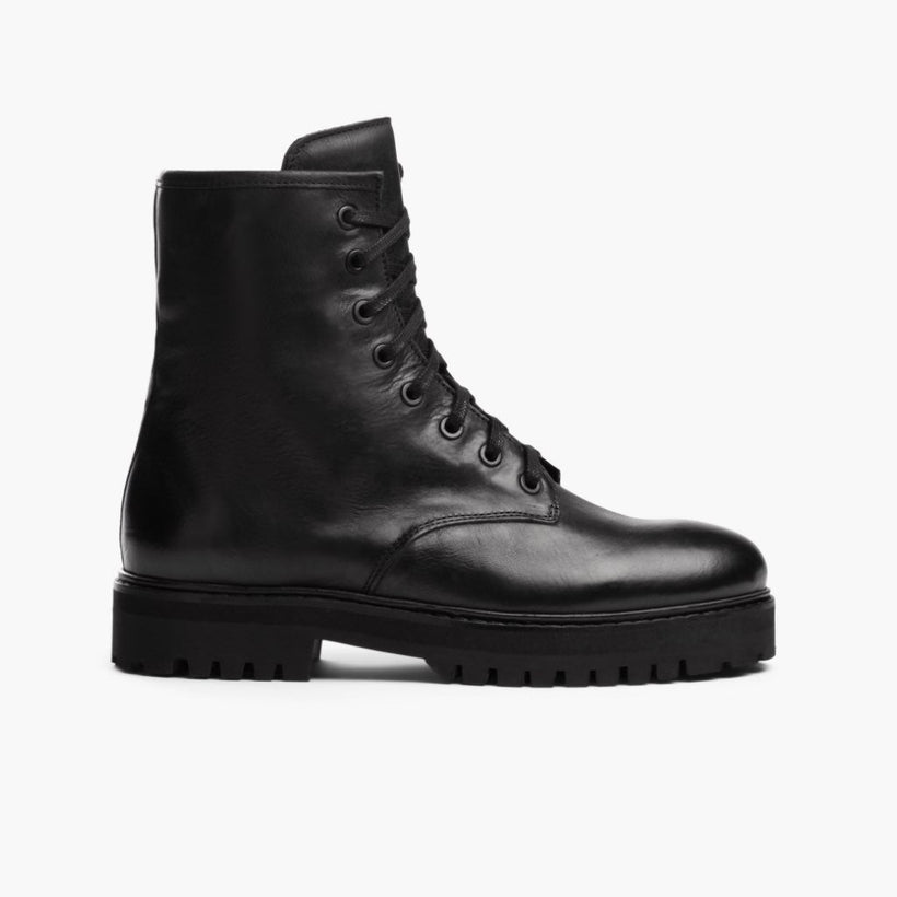 Combat Черная Leather Boots женская