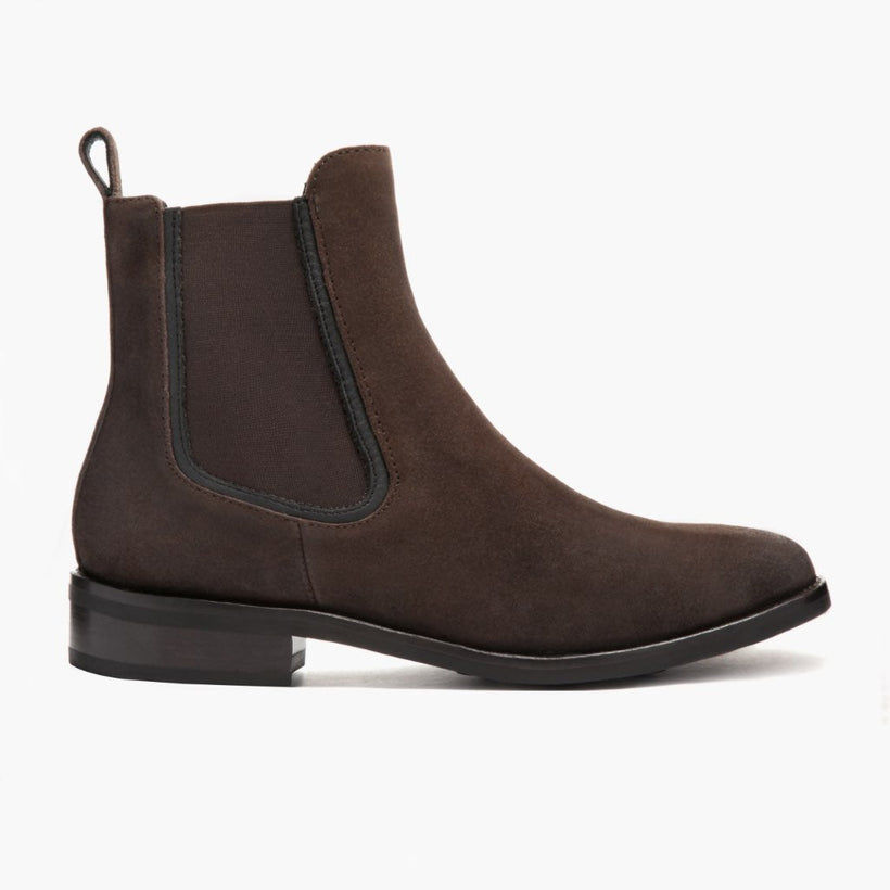 Duchess Dark Коричневая Suede Leather Boots женская