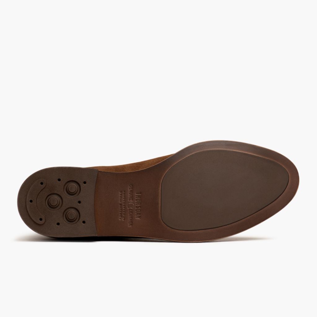 High-Traction Rubber Outsole & Lug Tread Pattern on Dreamer Cinnamon Кожаные ботинки для Женщин