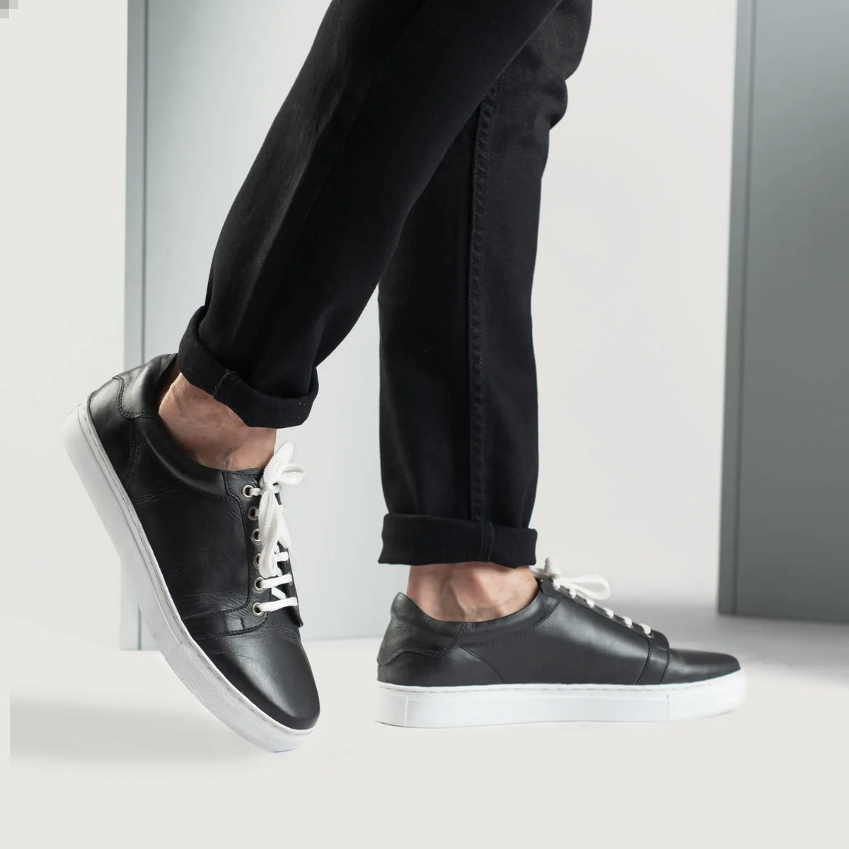 Orlaven Carter Runn Черный Кожаные кеды для Мужчин footwear image 10