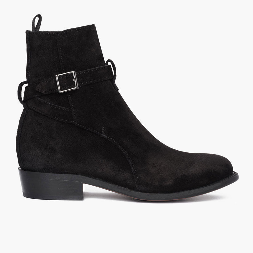 Rogue Черный Suede Кожаные ботинки для Мужчин