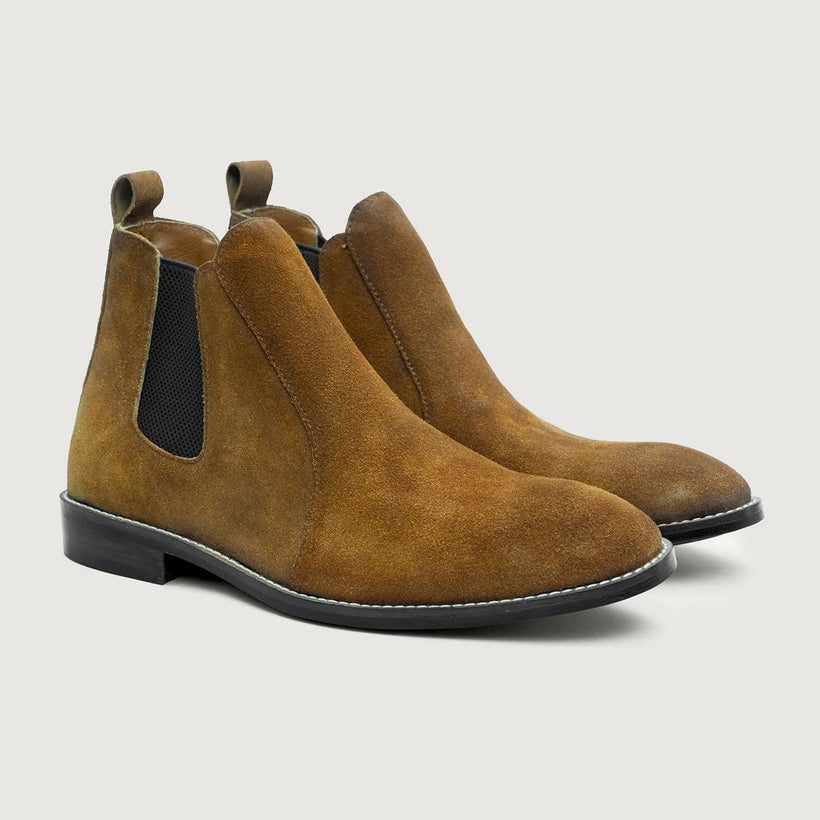 Clarkson Chelsea Коричневая Suede Leather Boots - StudGuard мужская