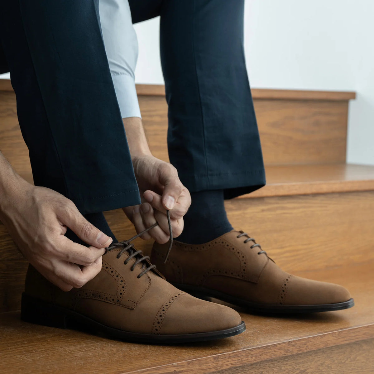Orlaven Dirk Brogues Derby Коричневый Oil Pullup Кожаная обувь - StudGuard для Мужчин footwear image 10