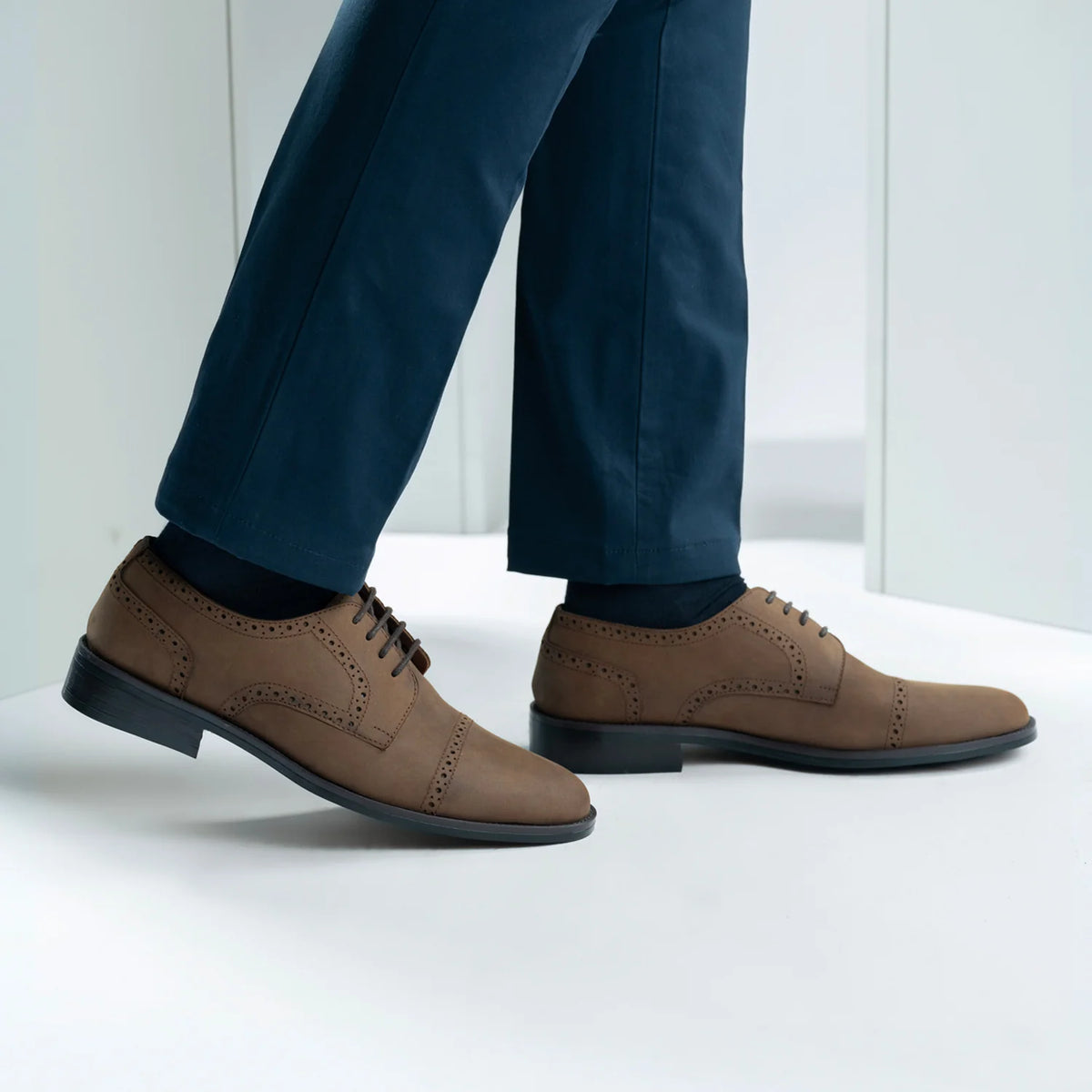 Orlaven Dirk Brogues Derby Коричневый Oil Pullup Кожаная обувь - StudGuard для Мужчин footwear image 9