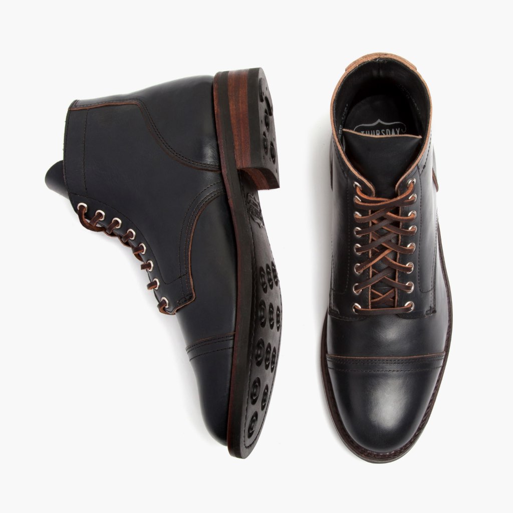 High-Traction Rubber Outsole & Lug Tread Pattern on Vanguard Indigo Кожаные ботинки для Мужчин For Men