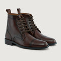 Knight Derby Burnished Коричневый Кожаные ботинки - StudGuard для Мужчин