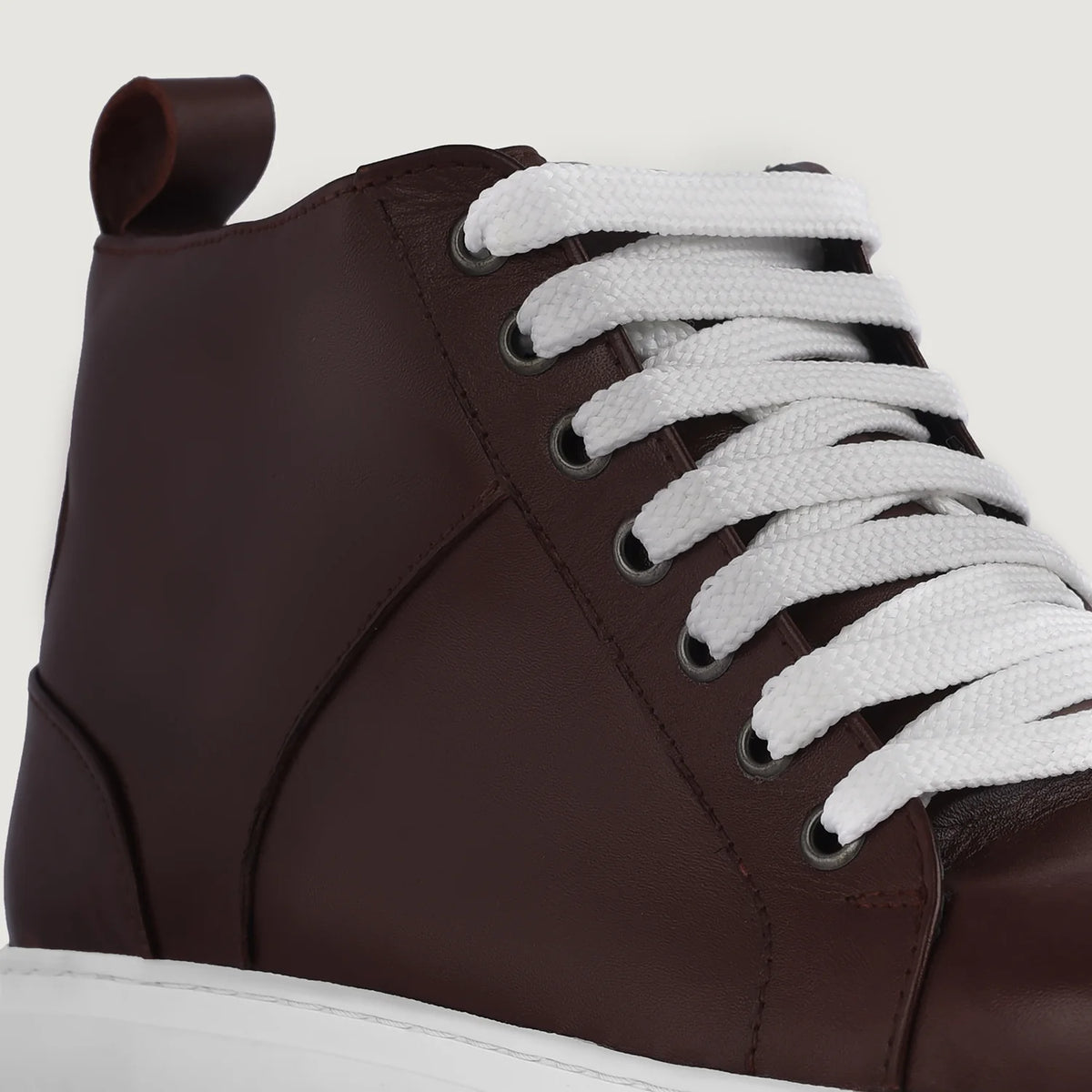 Orlaven Marty High Top Бордовый Кожаные кеды для Мужчин footwear image 9