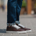 Murphy Low Top Бордовый Кожаные кеды для Мужчин