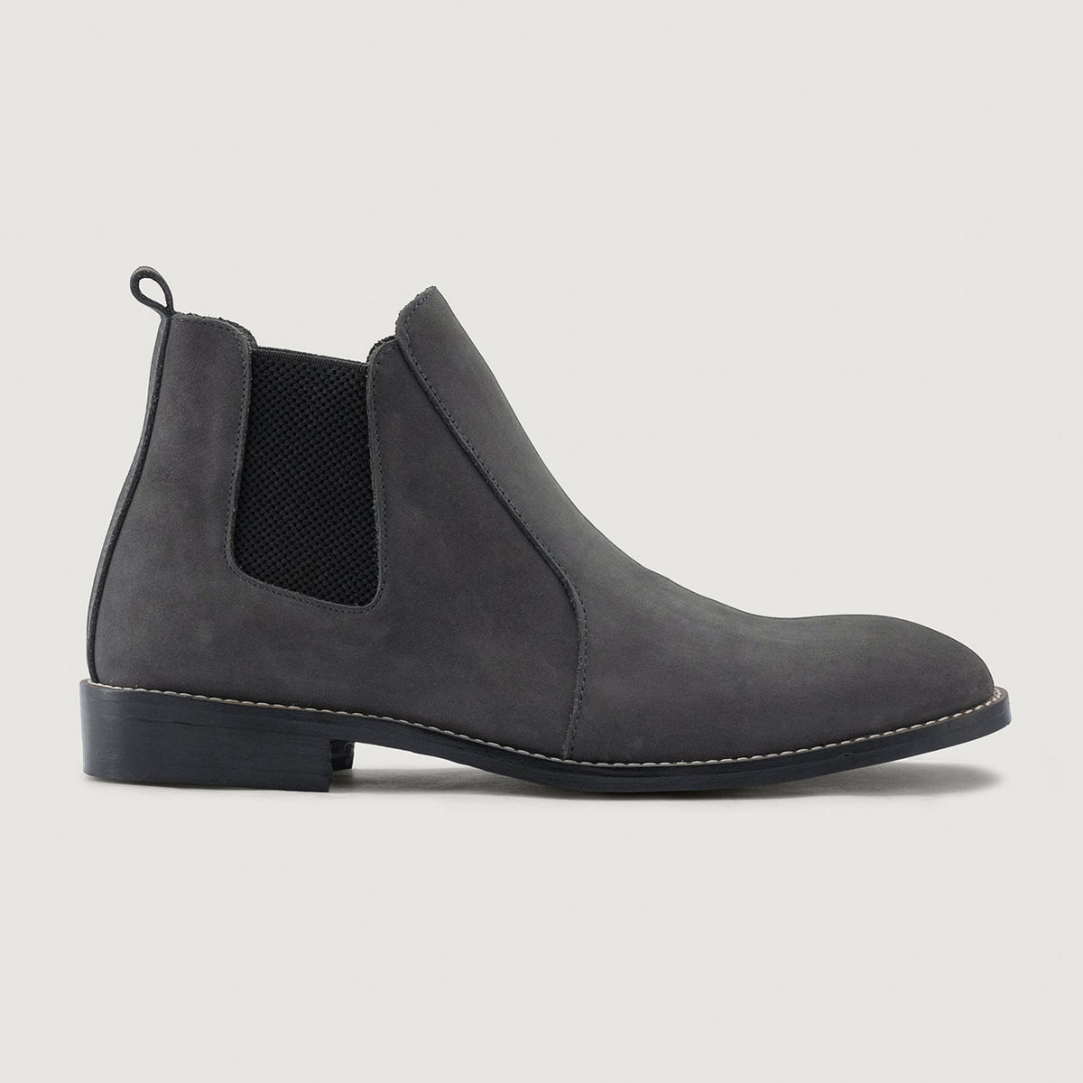 Grey Full-Grain leather Boots - Рантовая конструкция Goodyear Welt и носок обуви