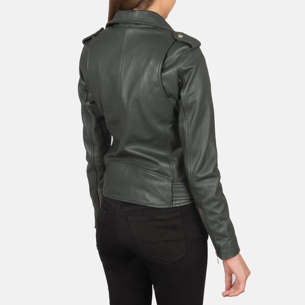 Authentic Sheepskin Leather with Semi-aniline Finish Grain Texture & Heavy-Duty Seam Stitching Detail