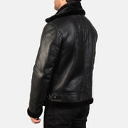 
Francis B-3 Черный Кожаный бомбер для Мужчин – alternate product view 5