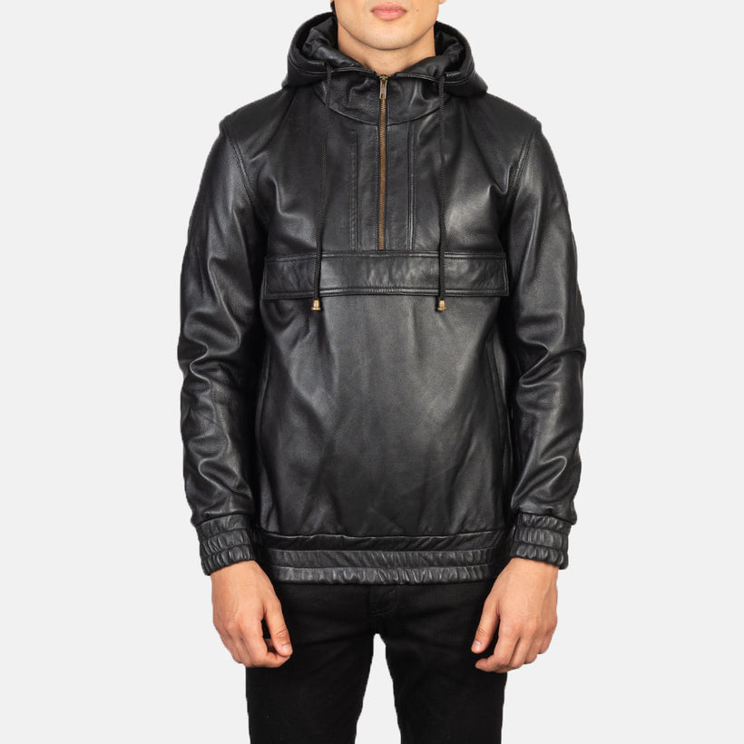 Kenton Hooded Кожаная куртка для Мужчин