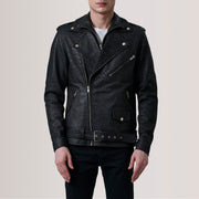 Authentic Sheepskin Snuffed with Snuffed Finish Grain Texture & Heavy-Duty Seam Stitching Detail