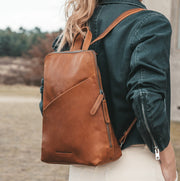 Amanda Full-Grain Leather Backpack – alternate product view 2