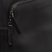 
Classic 100% Full-Grain leather Backpack - Вид сзади с усиленными кожаными ремнями и прострочкой