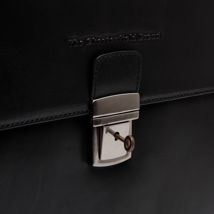 Salvatore Full-Grain Leather Briefcase мужская