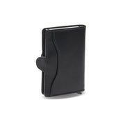
Classic 100% Full-Grain Leather Card Holder - Вид сзади с усиленными кожаными ремнями и прострочкой