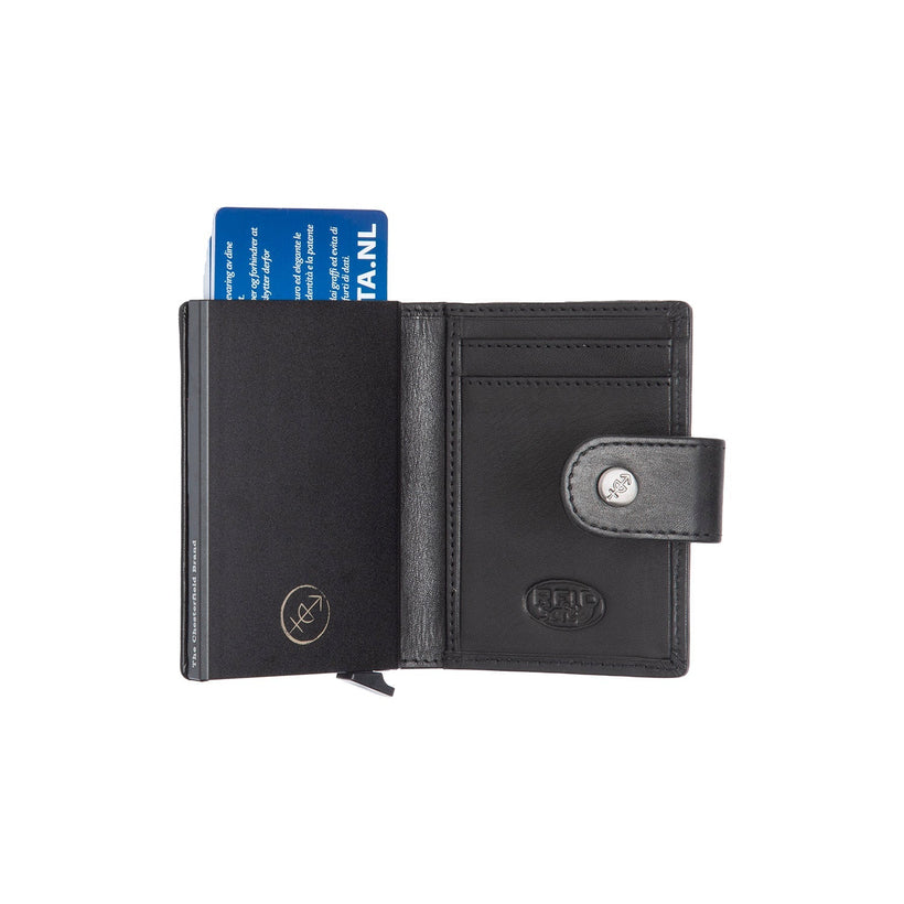 Barrea Full-Grain Leather Card Holder женская