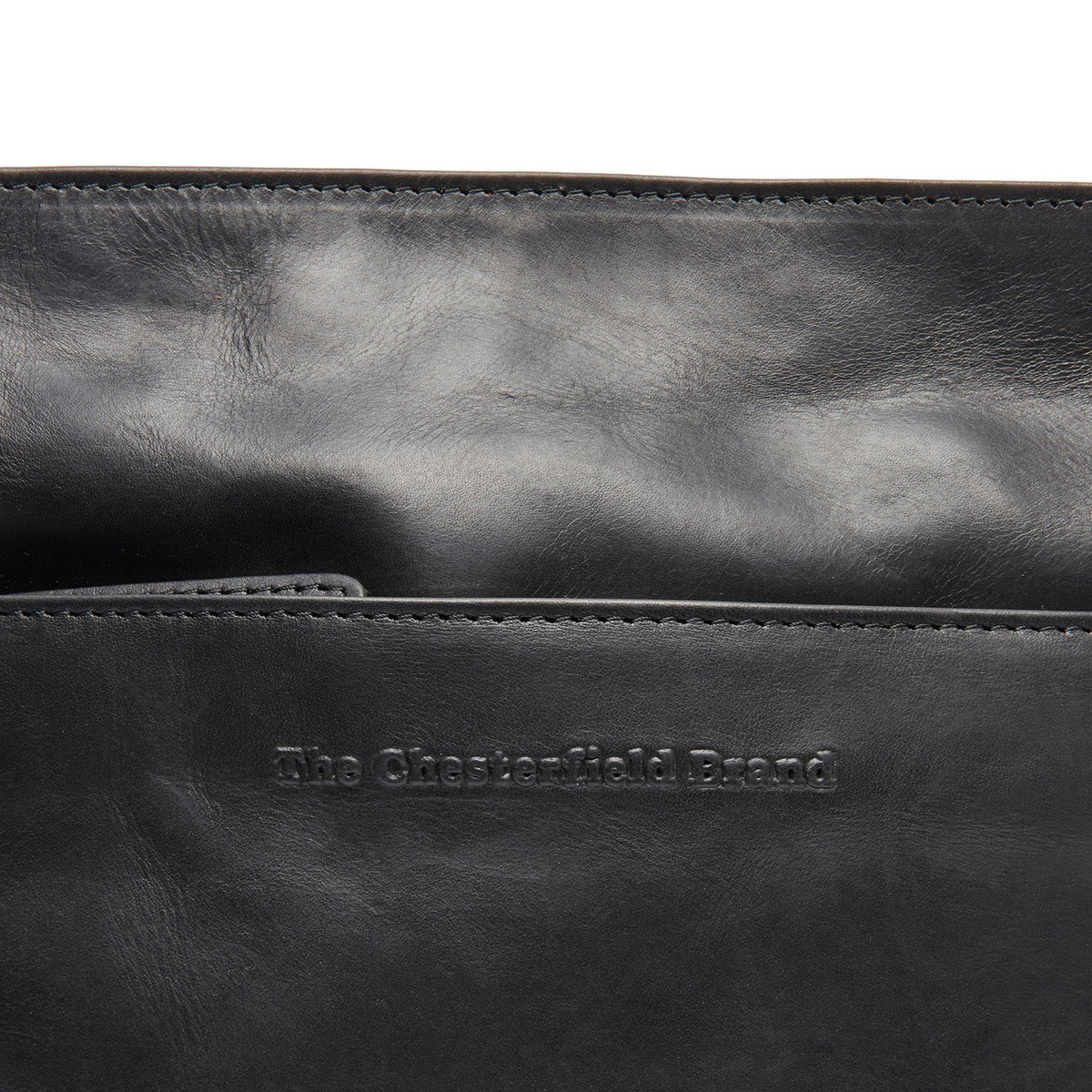 Classic 100% Full-Grain leather Bag - Rear Perspective Showing Reinforced Leather Straps & Stitching