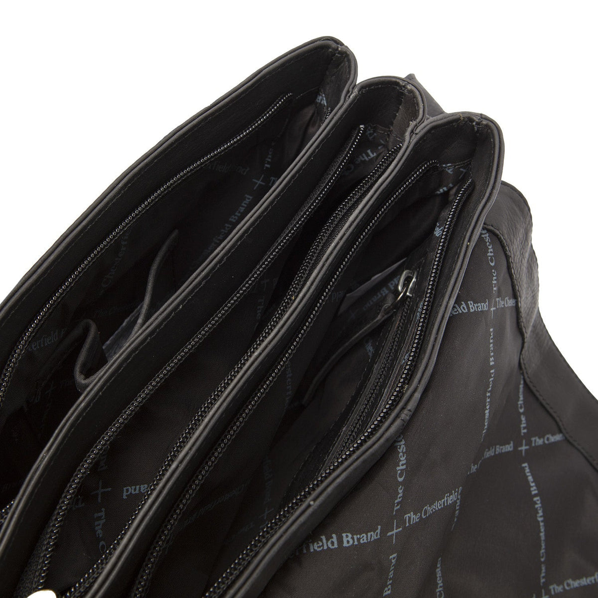 
Classic 100% Full-Grain leather Bag - Вид сзади с усиленными кожаными ремнями и прострочкой