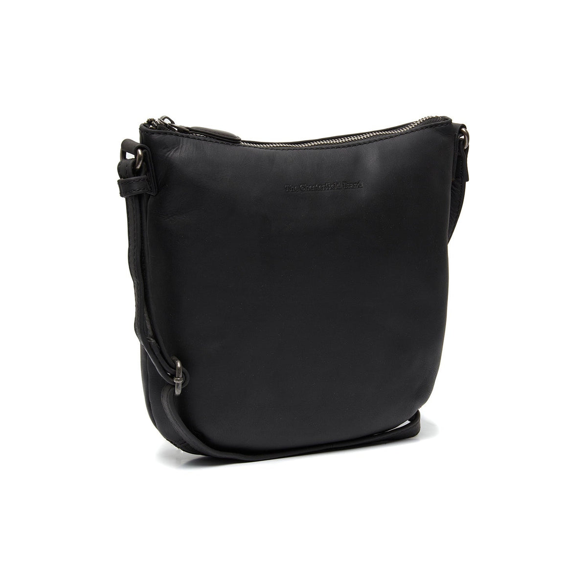 Redding Full-Grain Leather Crossbody Bag in Red 100% Full-Grain Leather - Full Exterior Front Profile View | Buy Online