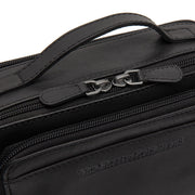 
Solid Antique Brass Hardware & Heavy-Duty Dual Zipper Detail on Rovon Кожаная сумка-кроссбоди