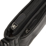 
Solid Antique Brass Hardware & Heavy-Duty Dual Zipper Detail on Southampton Кожаная сумка-кроссбоди