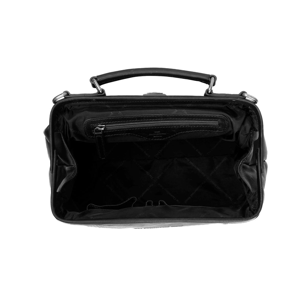 
Крупный план деталей of Classic Collar & Heavy-Duty Zipper Hardware on Shaun Кожаная сумка