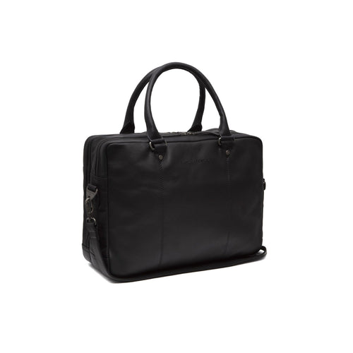 Boston Full-Grain Leather Laptop Bag in Classic 100% Full-Grain Leather - Full Exterior Front Profile View | Buy Online