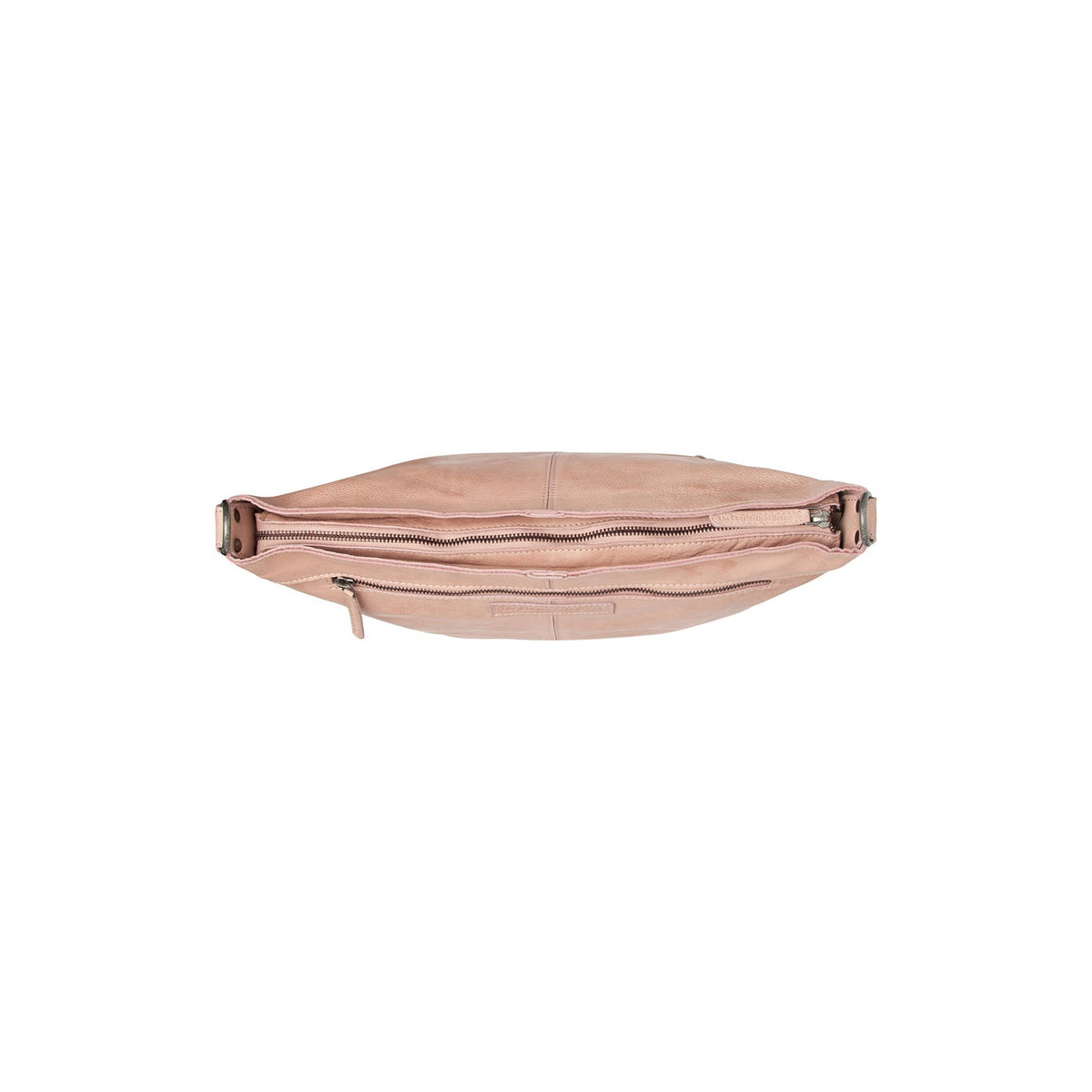 Bolivia Full-Grain Leather Shoulder Bag - Structured Side Profile Showing Gusset Depth &amp; Expansion Capacity
