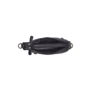 
Solid Antique Brass Hardware & Heavy-Duty Dual Zipper Detail on Mirave Кожаная сумка через плечо