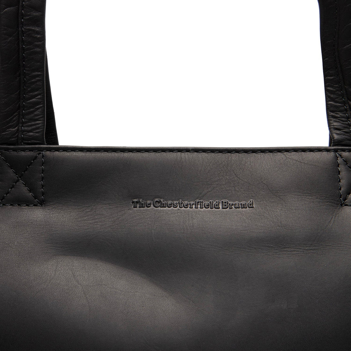 
Classic 100% Full-Grain leather Bag - Вид сзади с усиленными кожаными ремнями и прострочкой