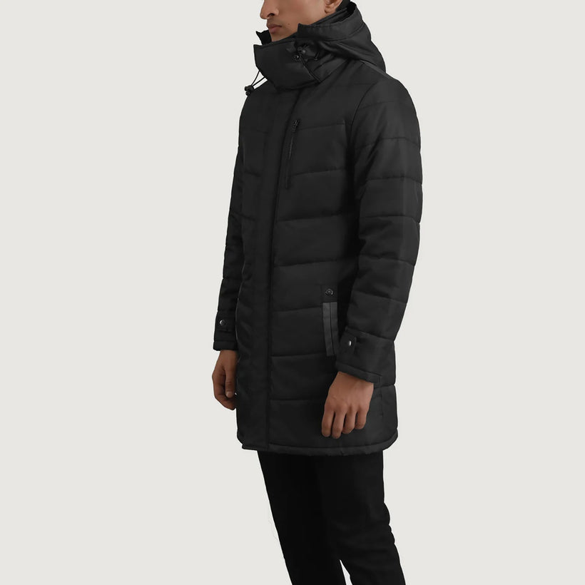 Moore Черный Hooded Parka для Мужчин
