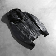 
Roslyn Hooded Кожаный бомбер для Женщин – alternate product view 7