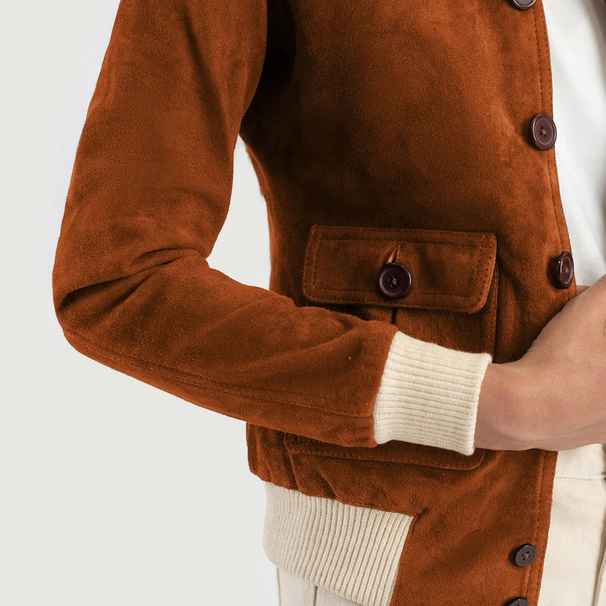 
Sasha A1 Кожаный бомбер для Женщин – alternate product view 6