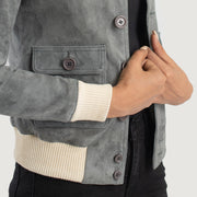 
Sasha A1 Кожаный бомбер для Женщин – alternate product view 6