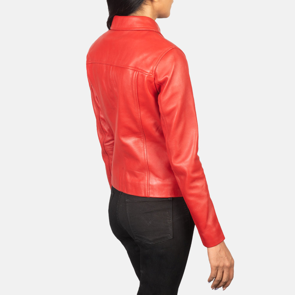 Authentic Sheep Skin Leather with Semi-aniline Finish Grain Texture &amp; Heavy-Duty Seam Stitching Detail