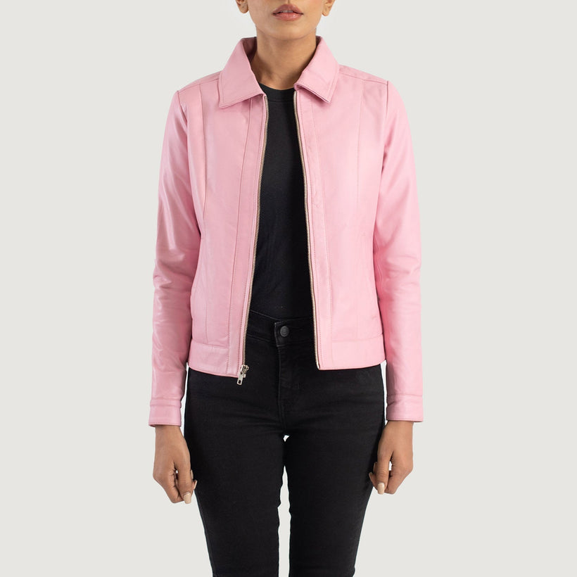 Vixen Classic Collar Кожаная куртка для Женщин
